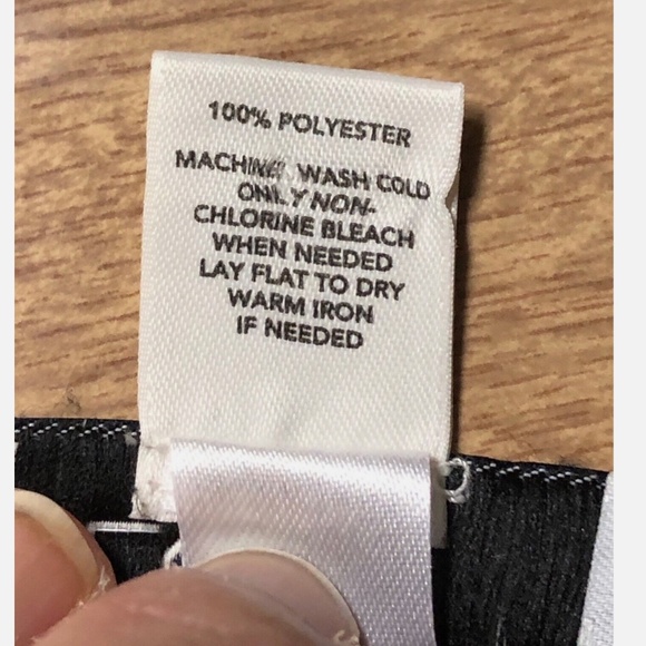 Ann Taylor LOFT Green Black Weave Print Knit 3/4 Sleeve Casual Poly Knit Dress~0 - Picture 11 of 12